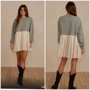 NWT Rylee + Cru Laurel Sweatshirt Dress XS